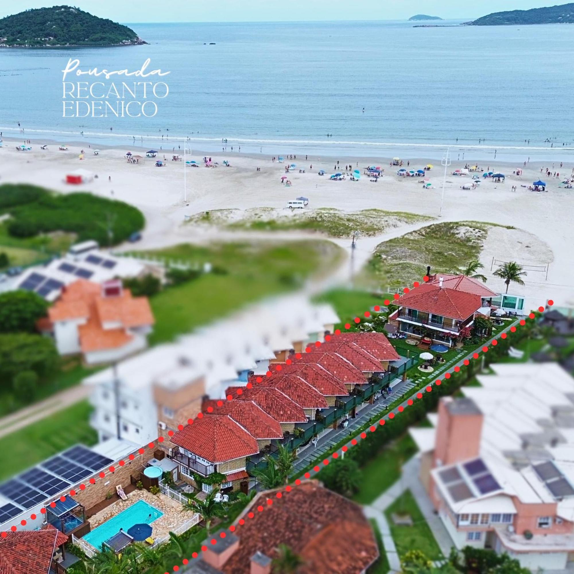 Pousada Recanto Edenico - A Beira Mar Da Praia Ponta Do Papagaio, Palhoca Sc المظهر الخارجي الصورة